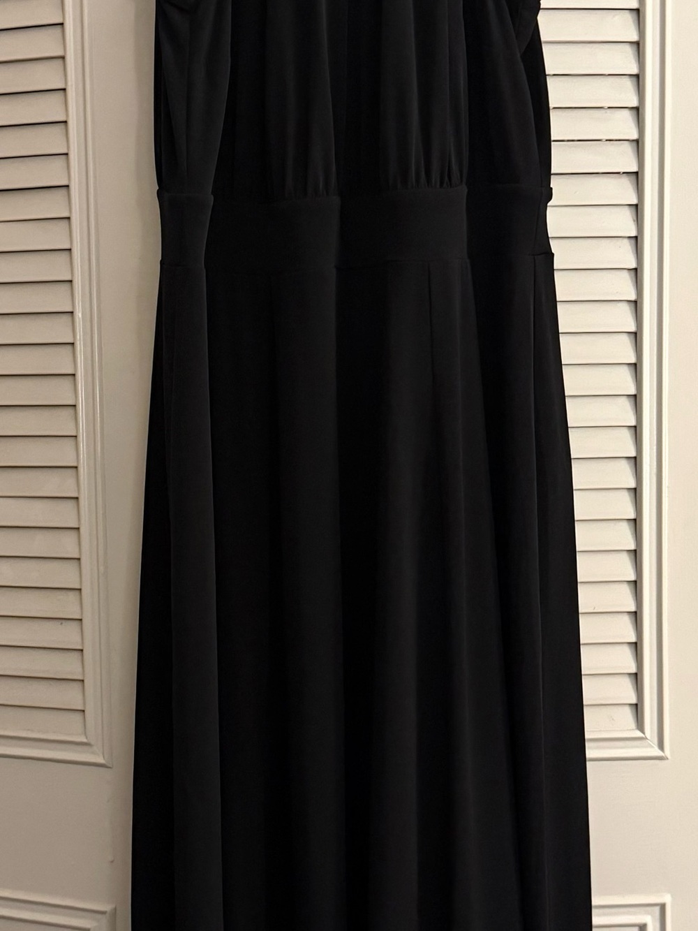 NWT Lane Bryant Black Knit Tie Neck Halter Maxi Dress Women’s Plus Sz 14/16 - Picture 2 of 8